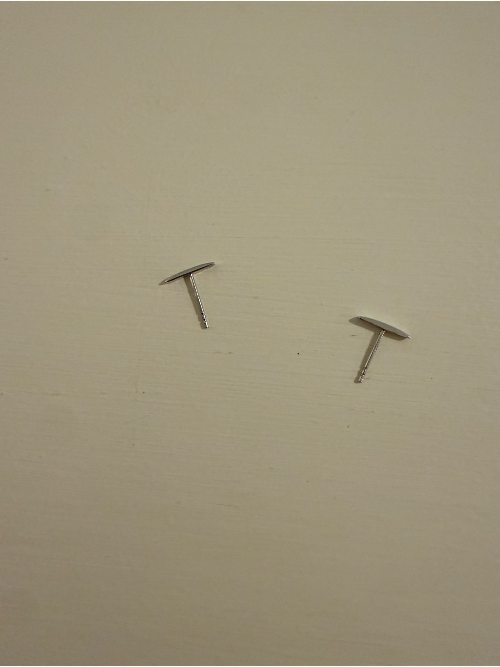 Sterling Silver Minimalist T-Bar Stud Earrings